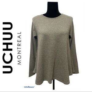 UCHUU Montreal Grey Long Sleeve Tunic